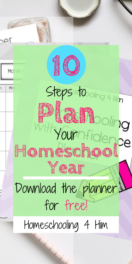 Everything you need to know about homeschool planning and organization for preschool, elementary, middle school, and high school. Ideas to make planning simple, even for multiple kids! Download our free printable planner and calendar to walk you through the process of planning your homeschool year step by step.