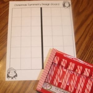 free christmas symmetry worksheets