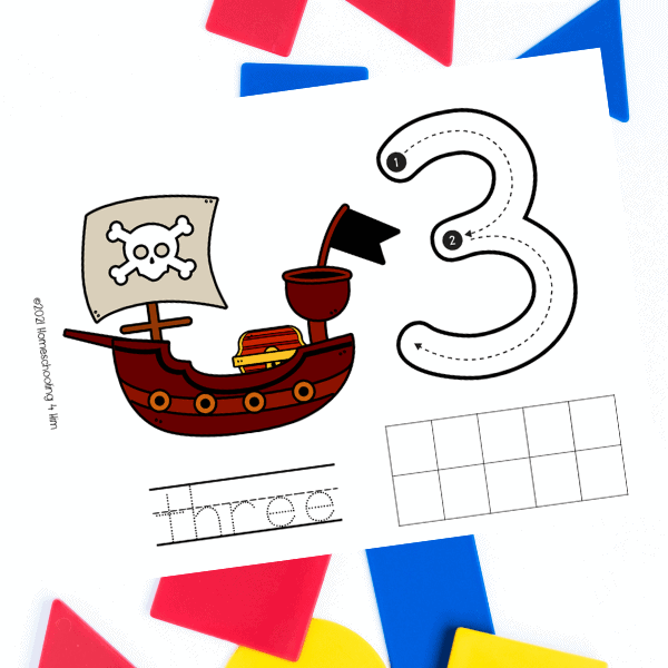 counting mats pirate activities for preschoolers