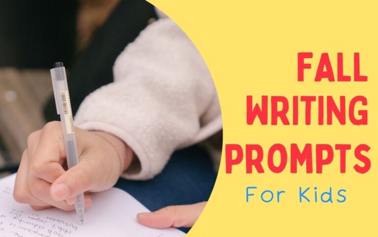 Fall writing prompts for kids