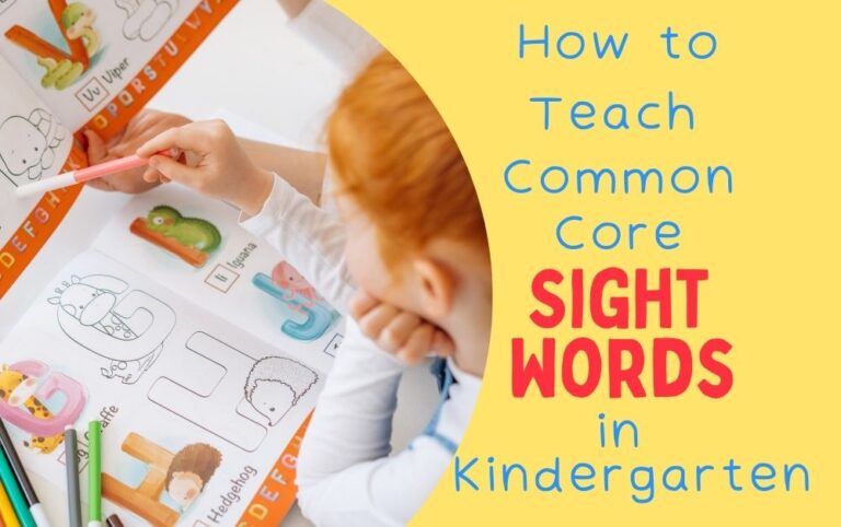 Common Core Kindergarten Sight Words
