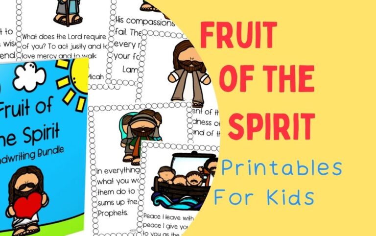 Fruit of the Spirit Printables for Kids