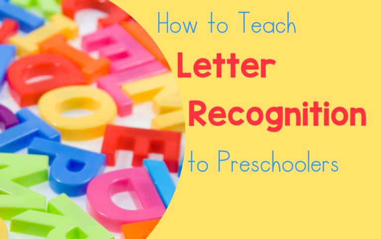 how to teach letter recognition to preschoolers
