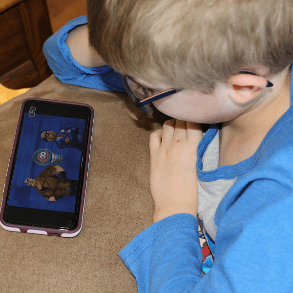 child watching video from STEMWerkz Online Elementary STEM Curriculum