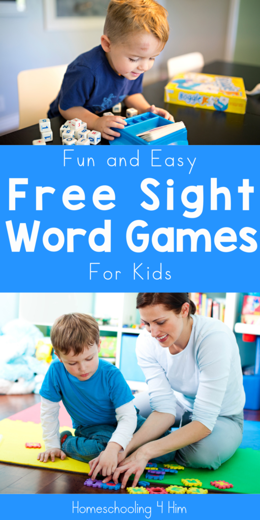 fun and easy free sight word games for kids
