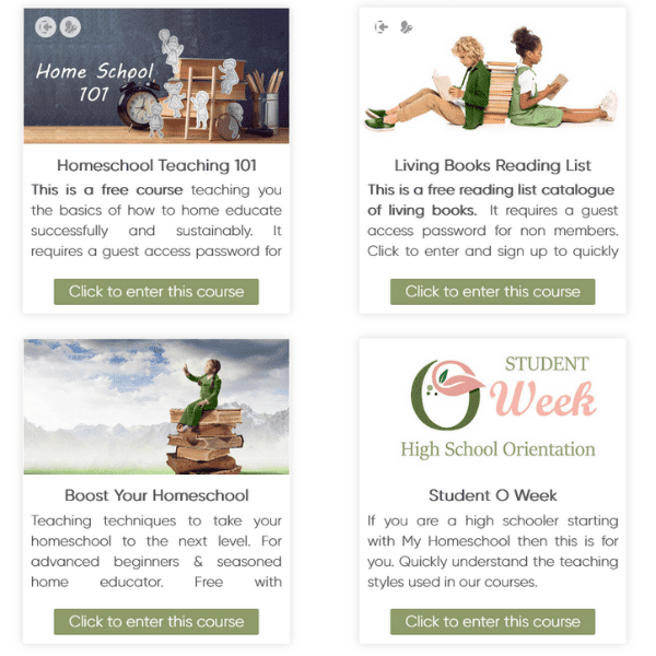 Bonuses available with My Homeschool