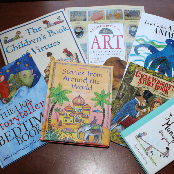 read aloud books from Sonlight PreKindergarten package