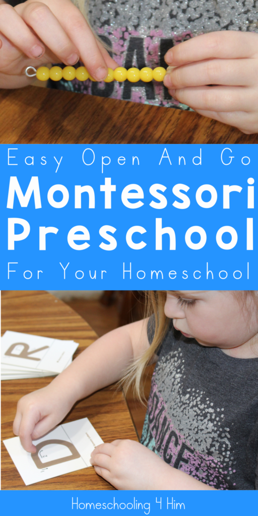 Easy open and go Montessori preschool for your homeschool