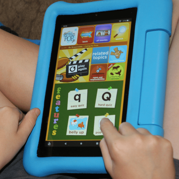 BrainPOP Homeschool curriculum main dashboard