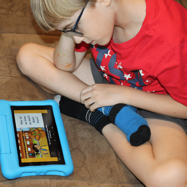 student learning about Mars with BrainPOP