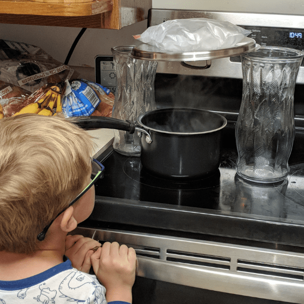 homeschool lesson about the water cycle using a hands on science curriculum