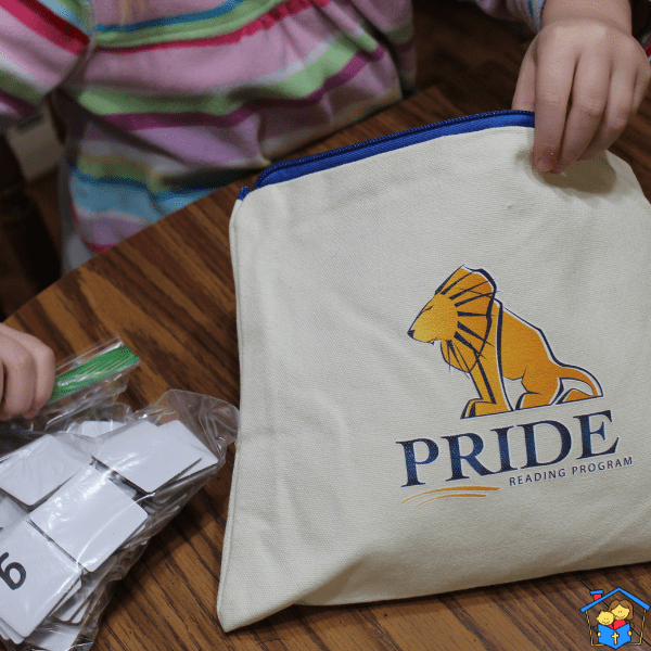 Letter tiles from PRIDE Reading Program