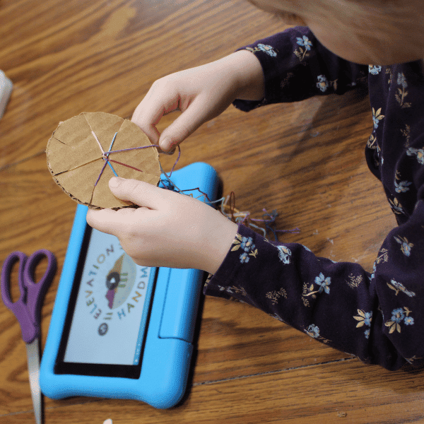 creating a friendship bracelet for homeschool life skills lesson