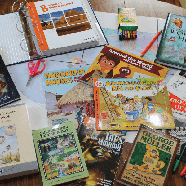 History resources from Sonlight's Level B Elementary Homeschool History Curriculum