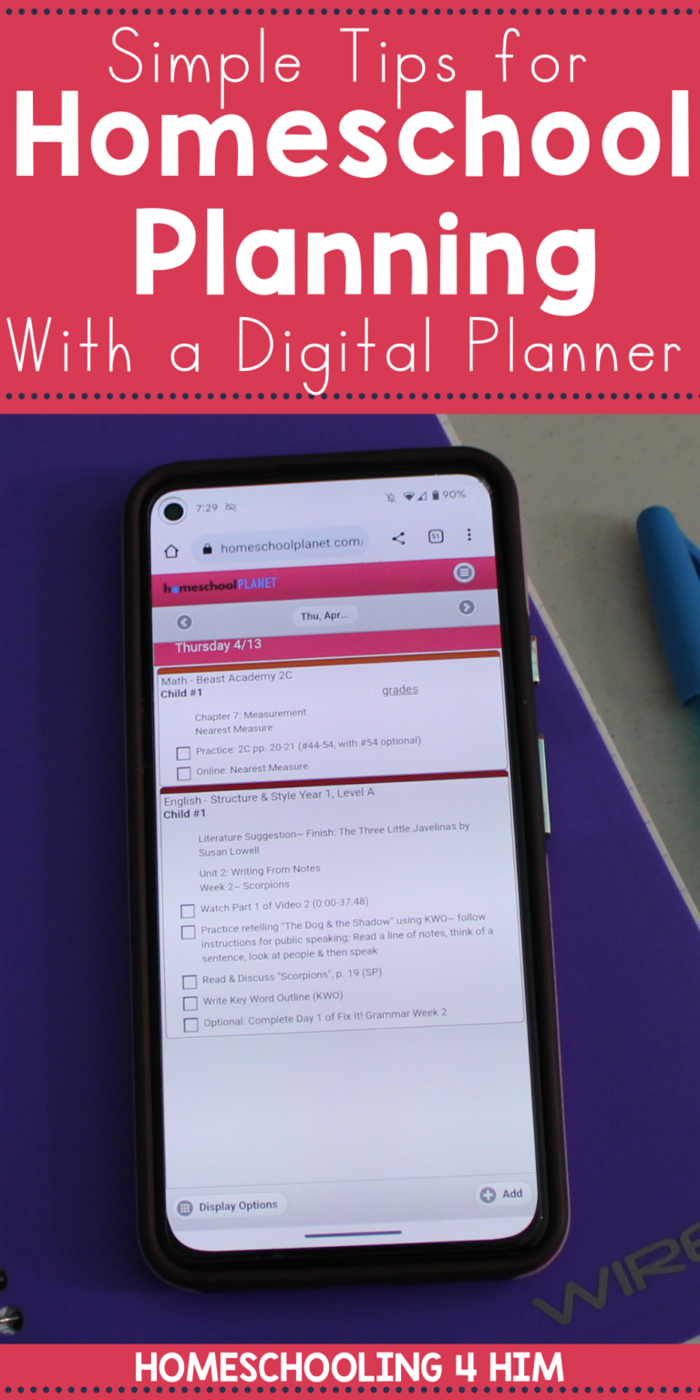 Simple Online Homeschool Planning with Homeschool Planet