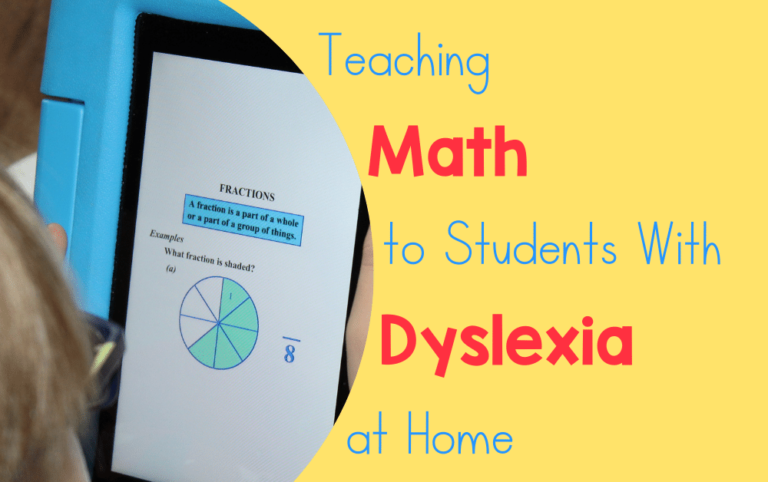 Teaching Math to Students with Dyslexia at Home