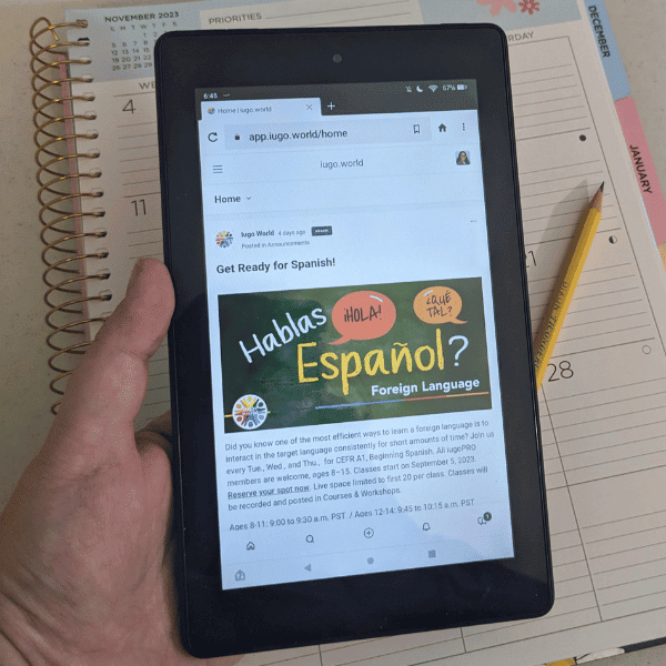 planning for homeschool community classes from iugo.world