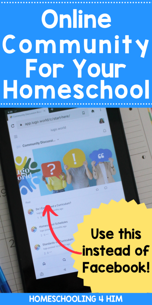 Online community for your homeschool from iugo.world