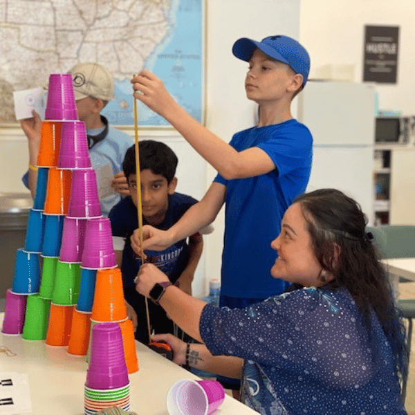 building a tower to learn about measurement