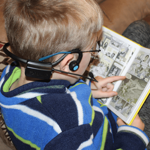 boy reading a book