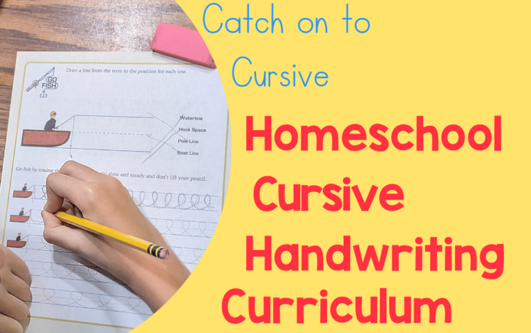 Catch on to Cursive: Homeschool Cursive Handwriting Curriculum